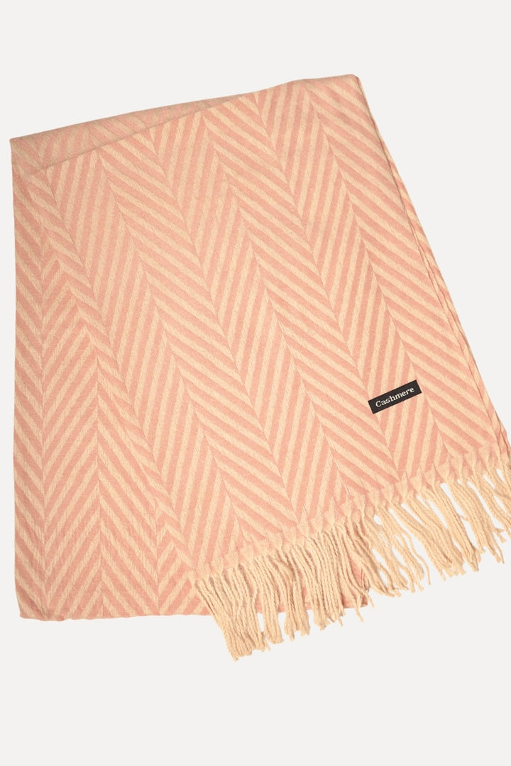 Patterned Cashmere - Peachy Pink