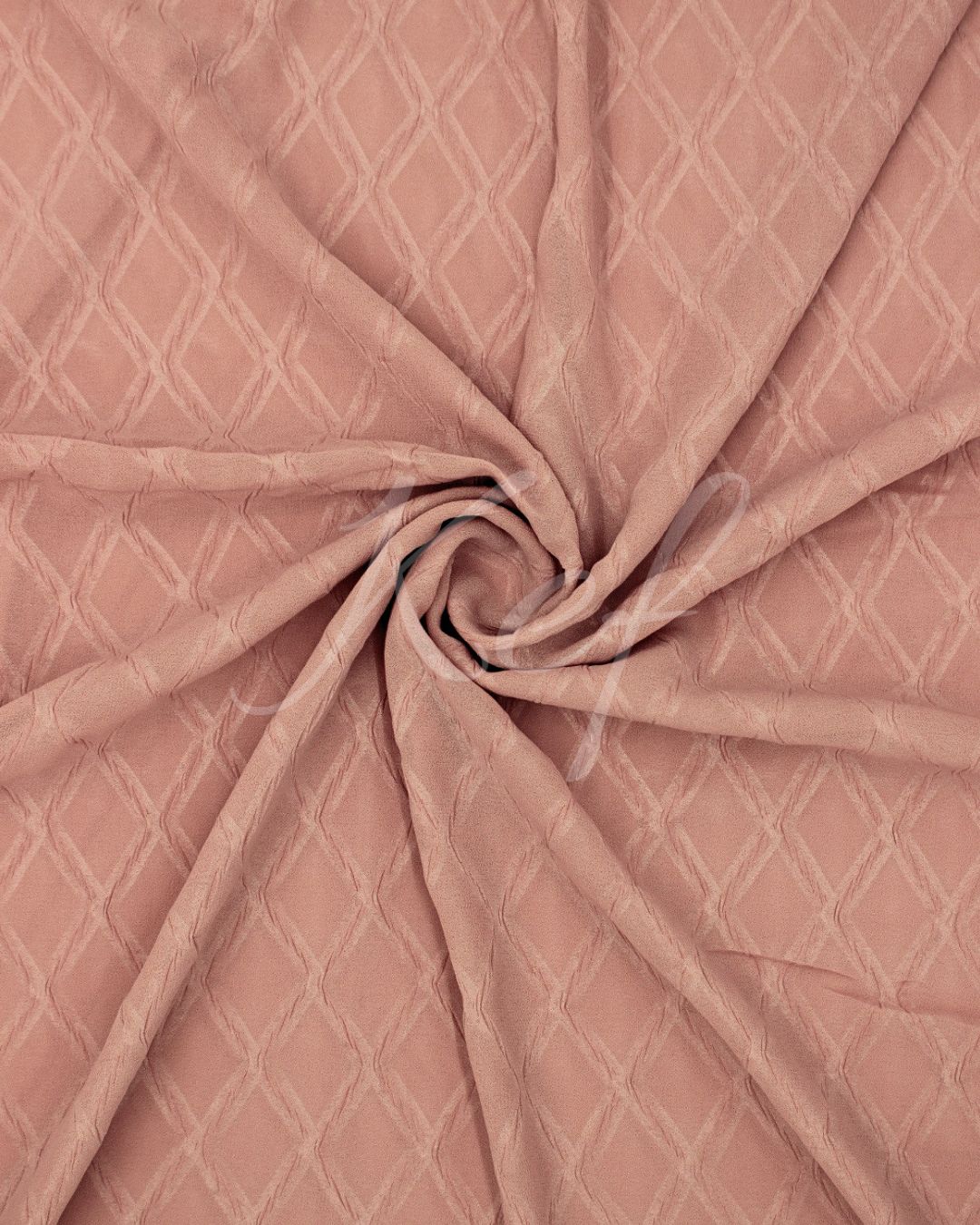 Pleated Georgette - Peachy Pink