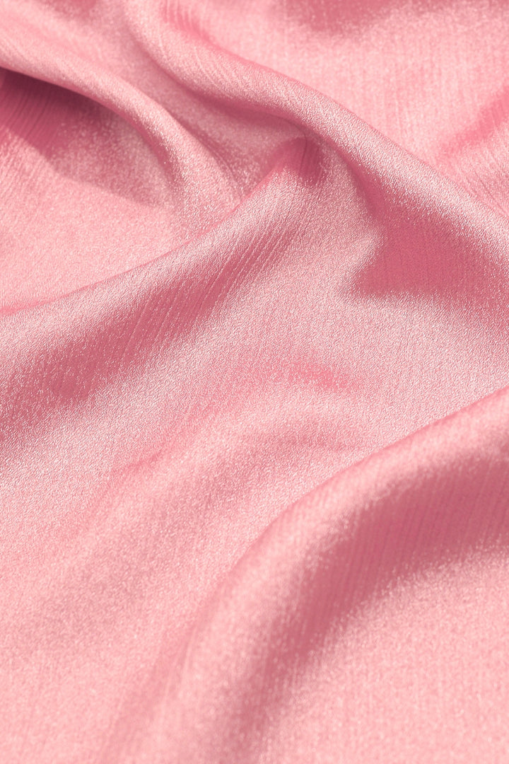 Crinkle Chiffon Hijab - Peachy Pink (Shimmer)