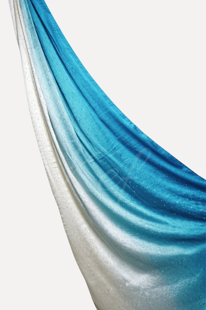 Ombre Satin Silk - Peacock