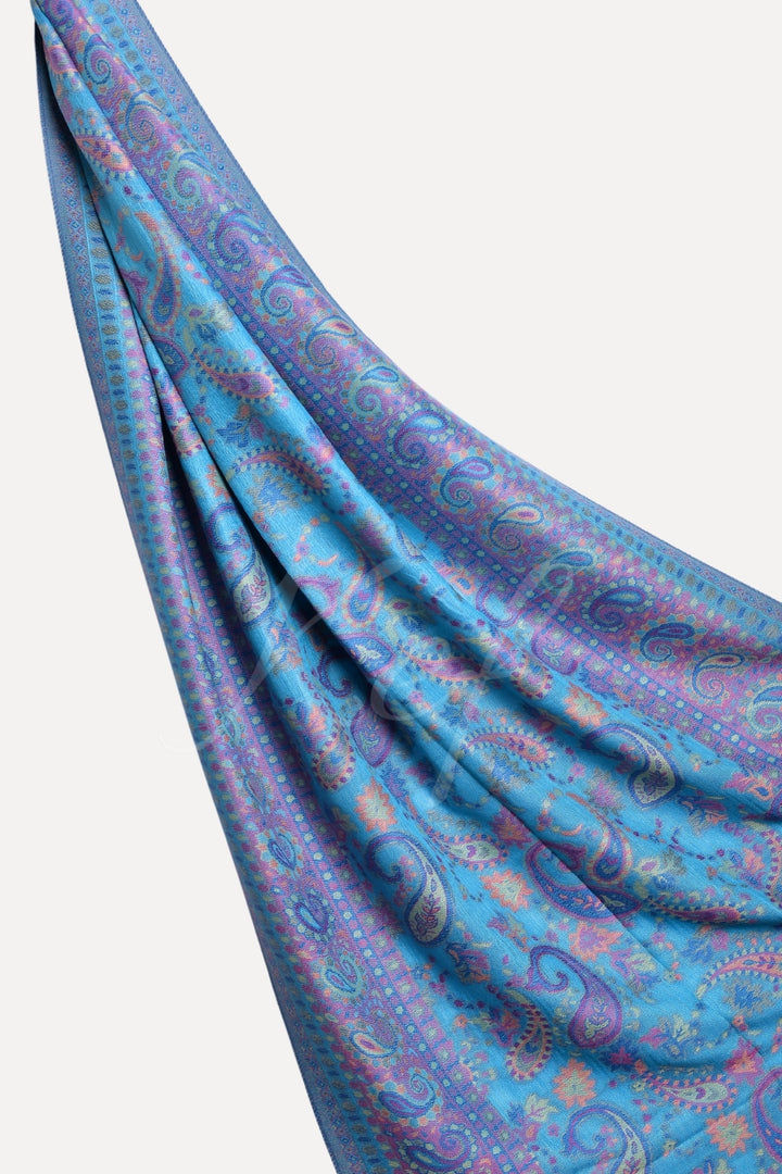 Printed Cashmere Hijab - Peacock