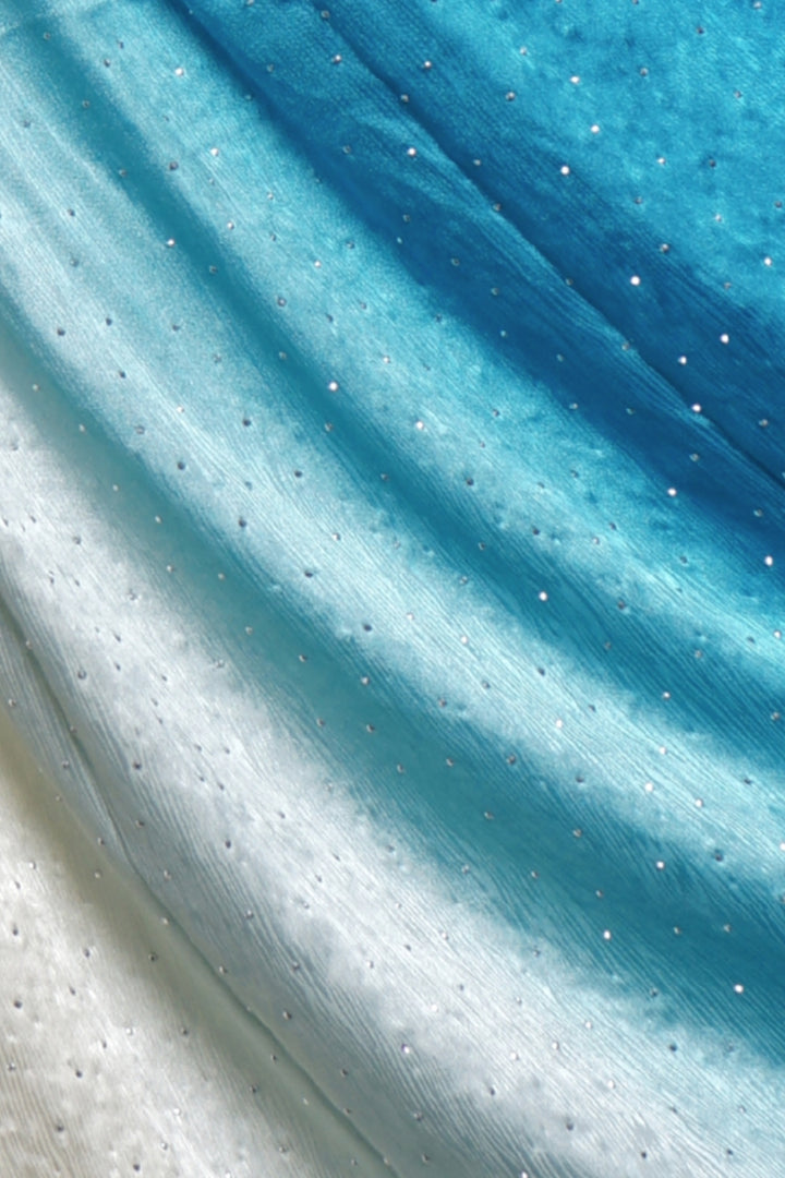 Ombre Satin Silk - Peacock