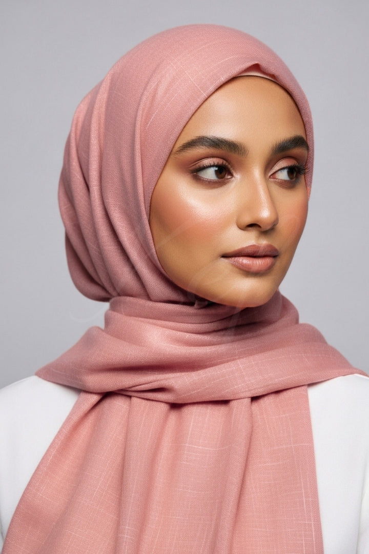 Turkish Lawn Hijab -  Pink