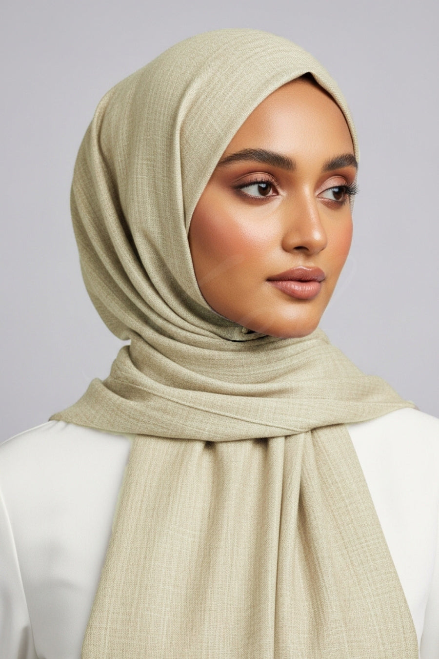 Turkish Lawn XL Hijab - Platinum