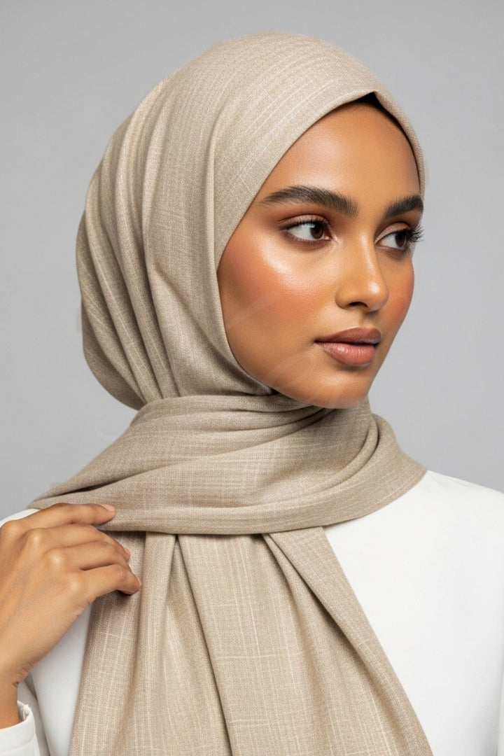 Turkish Lawn Hijab - Platinum