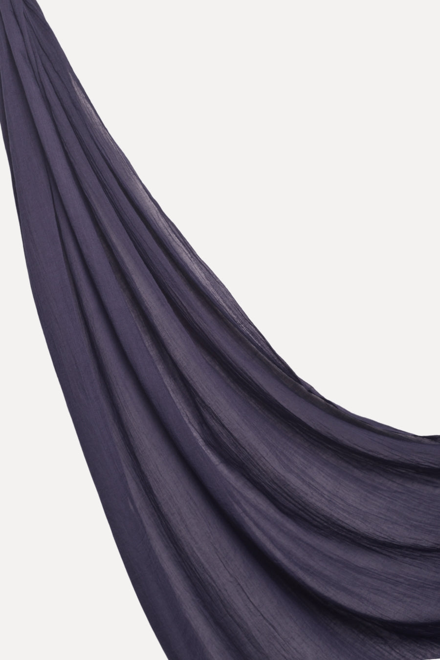 Soft Crumpled Lawn Hijab - Plum