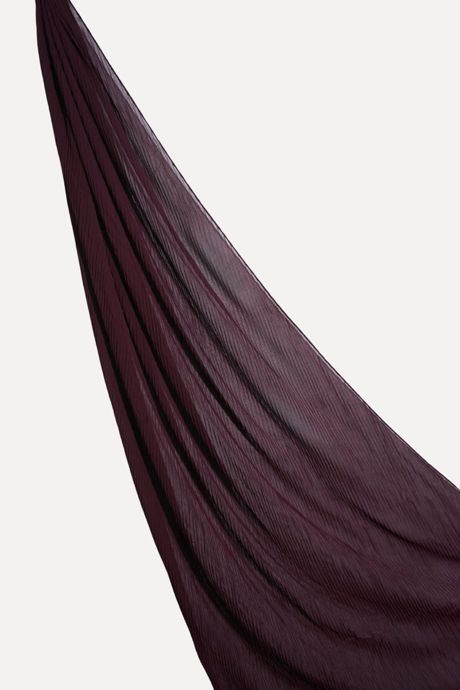 Crinkle Georgette Hijab - Plum