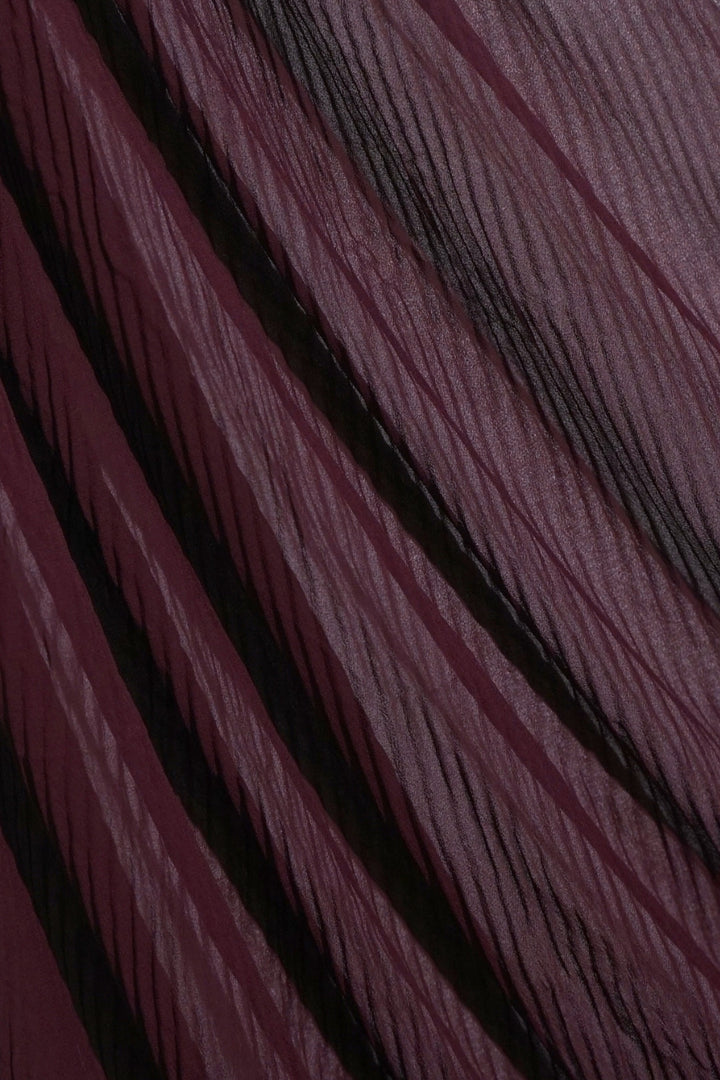 Crinkle Georgette Hijab - Plum