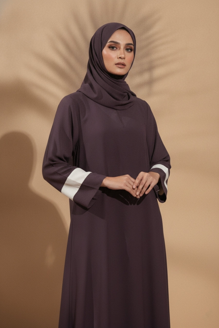 Plum Serenity Abaya