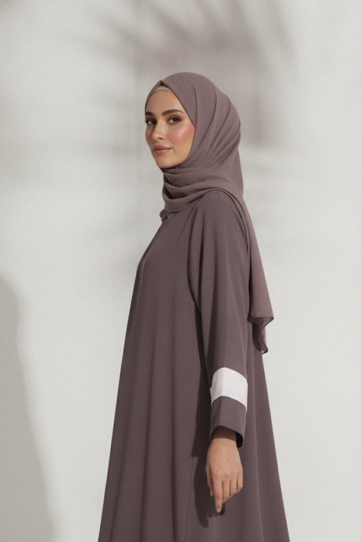 Plum Serenity Abaya