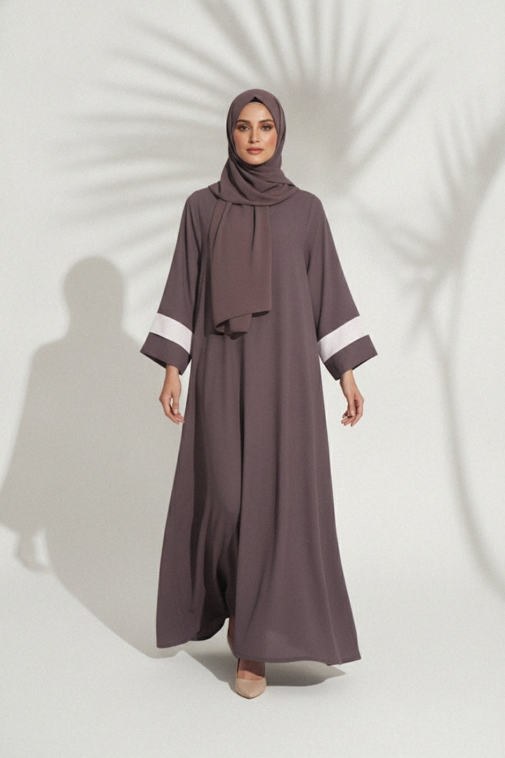 Plum Serenity Abaya