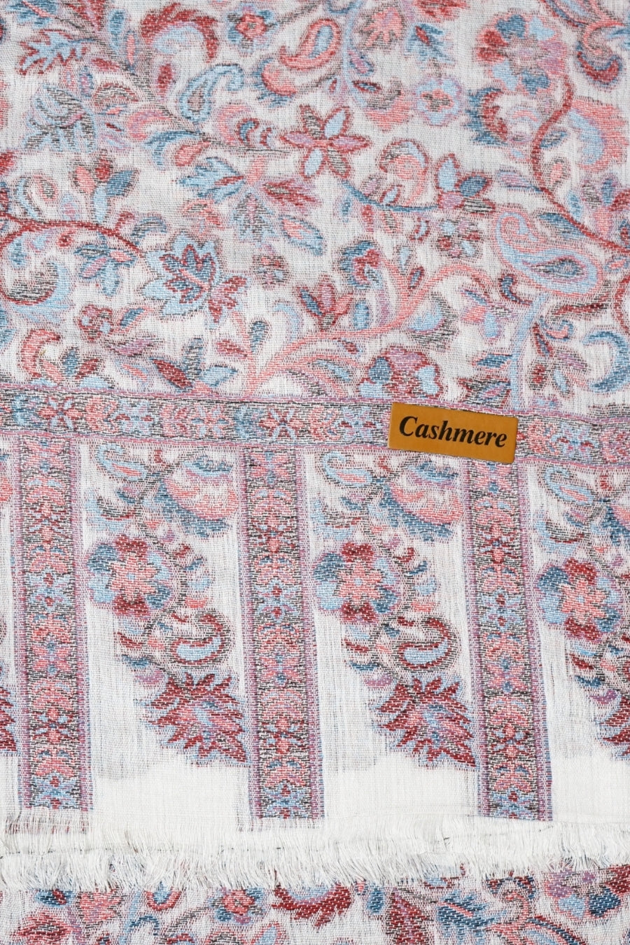 Printed Cashmere Dynasty Hijab - Porcelain