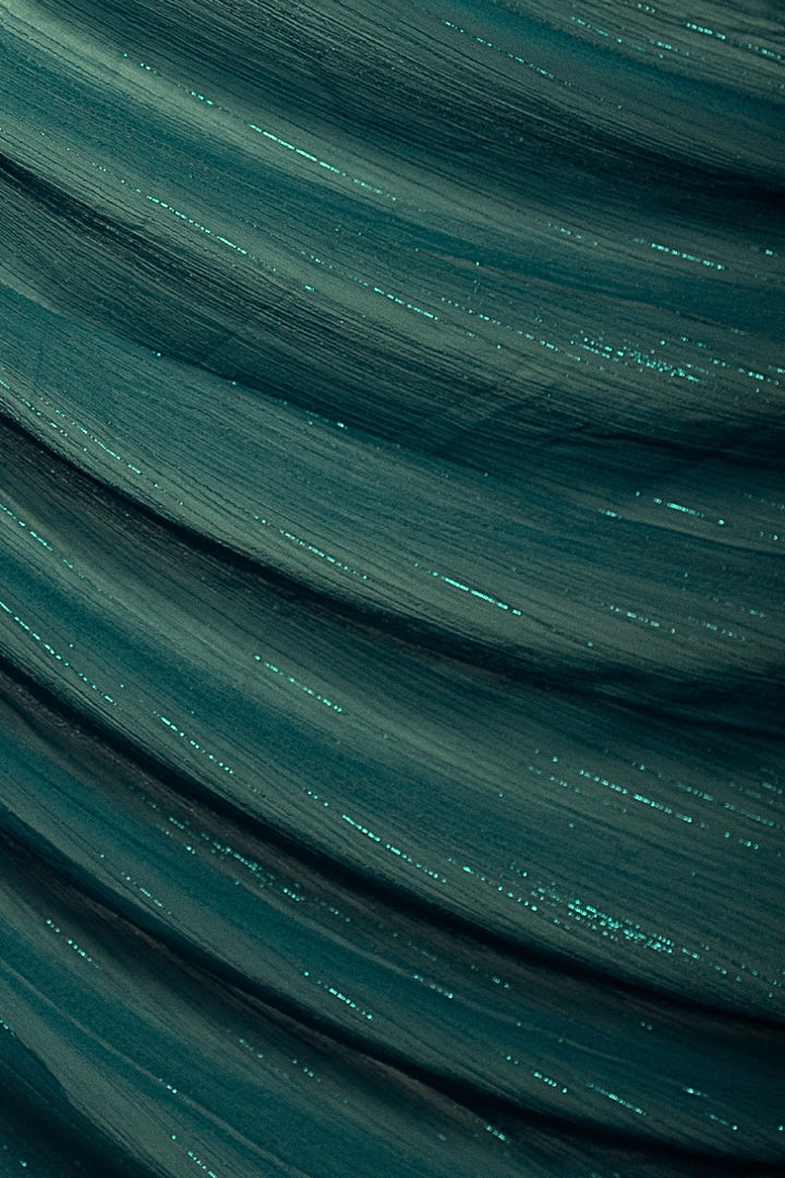 Metallic Chiffon - Prussian