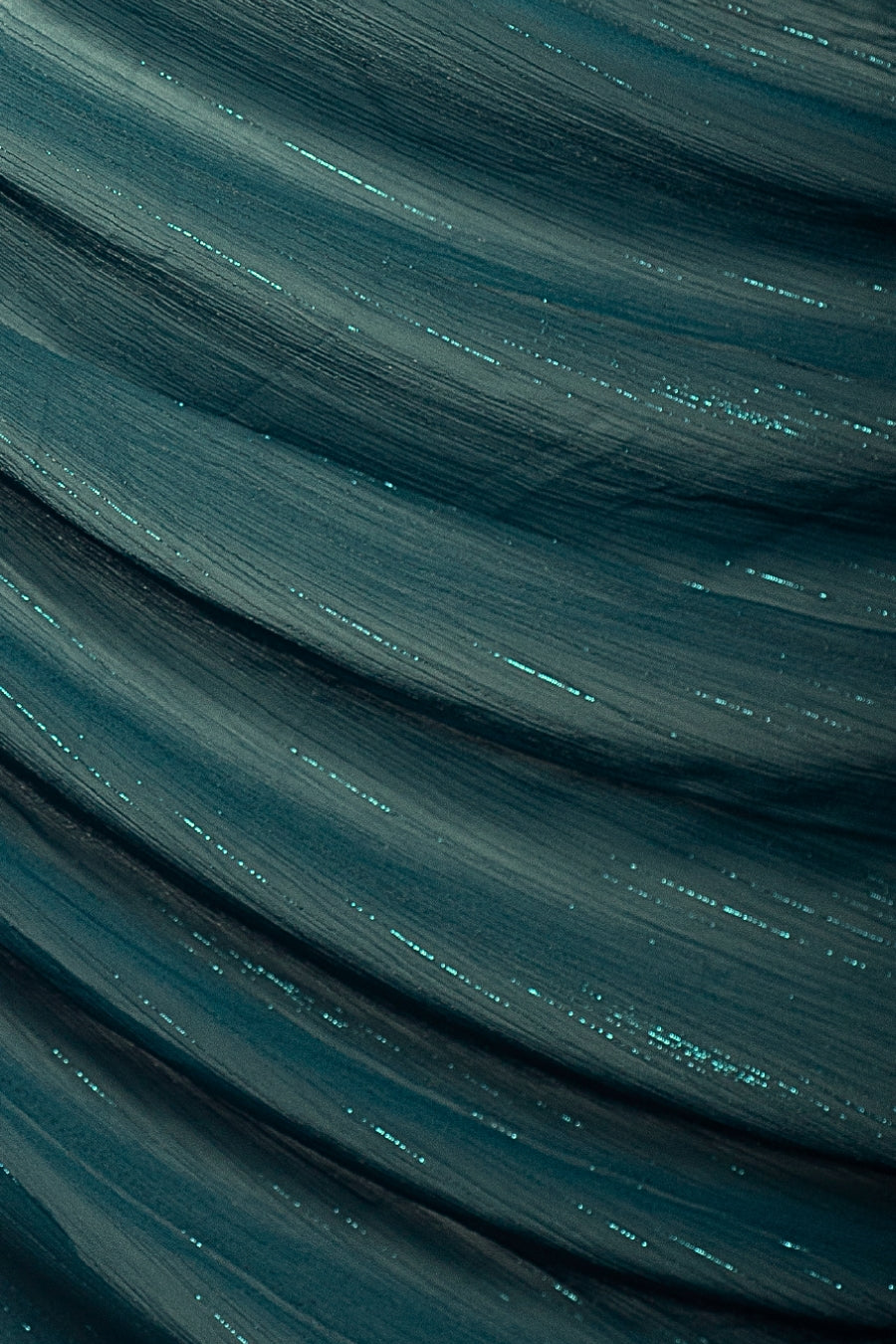 Metallic Chiffon - Prussian