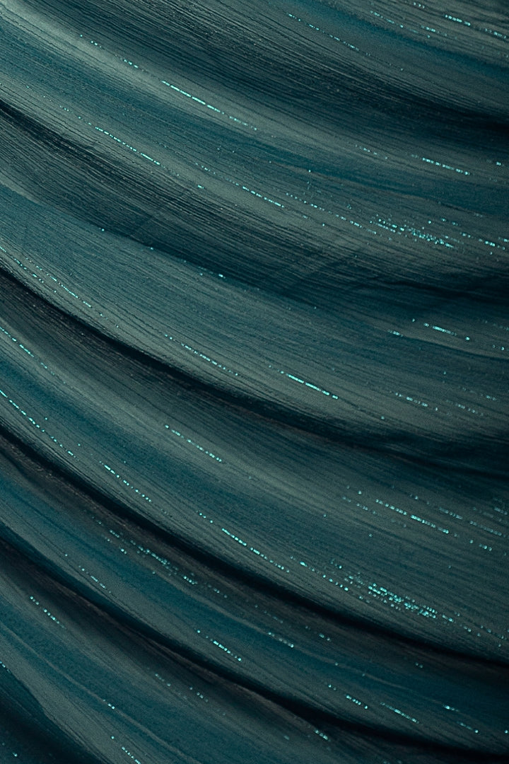 Metallic Chiffon - Prussian
