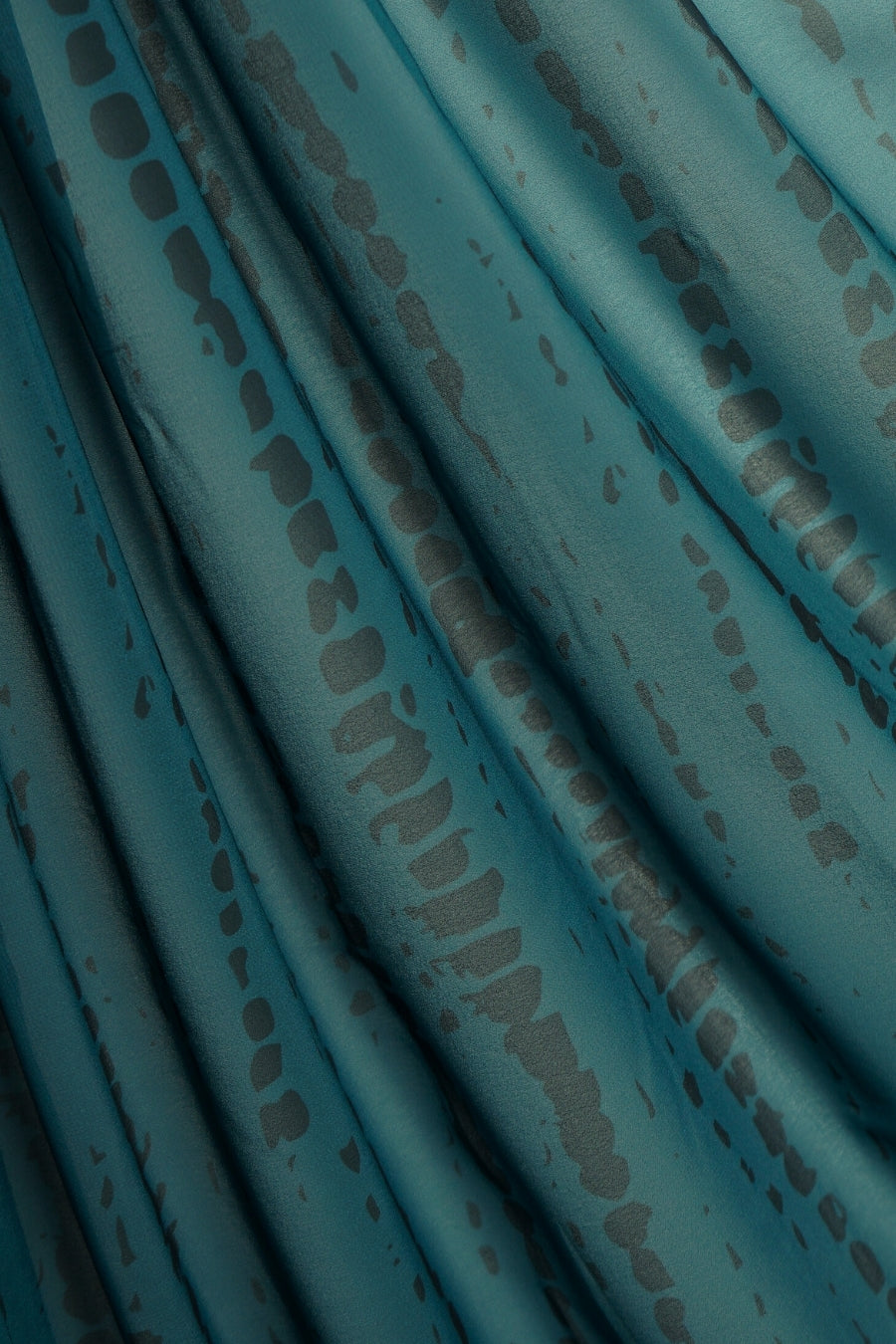 Tiedye Print Chiffon Hijab - Prussian