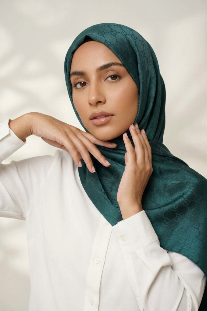 GC Cashmere Hijab -  Prussian