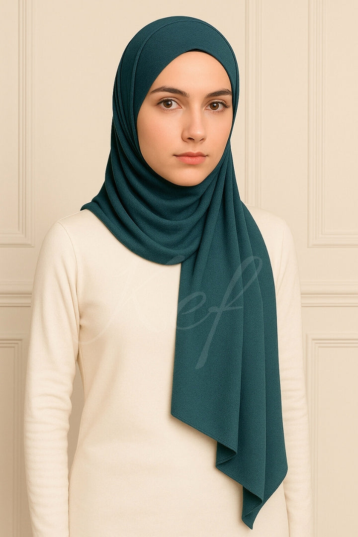 Georgette Hijab - Prussian
