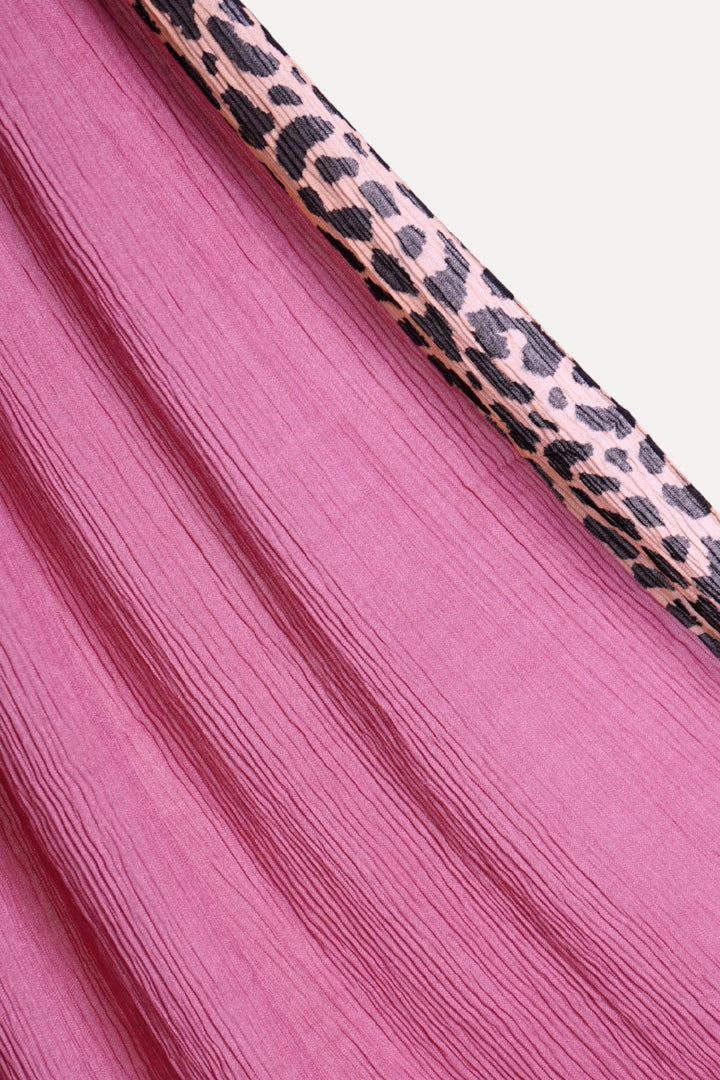Pleated Crinkle Hijab - Punch