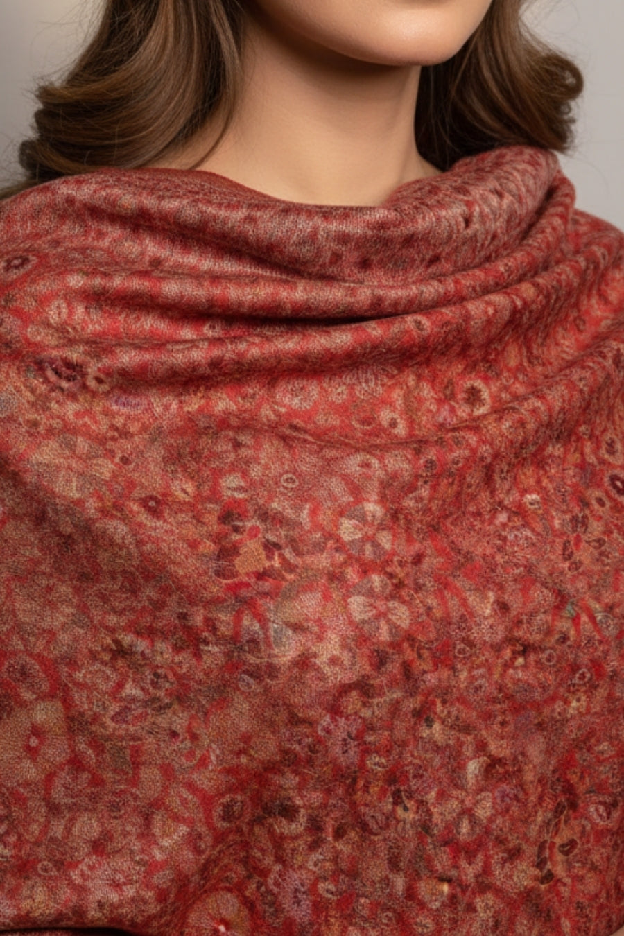 Printed Cashmere Memoir Hijab - Regal Drapes