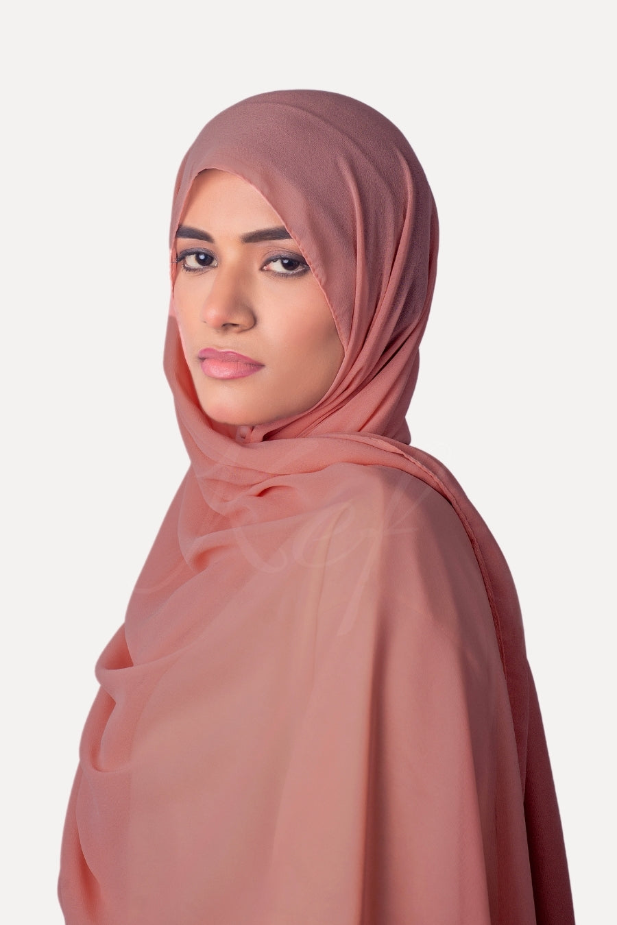 Georgette XL Hijab - Rose