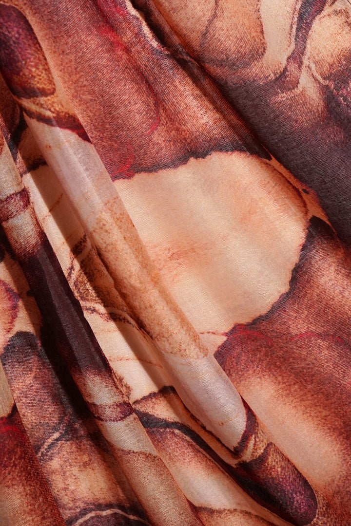 Printed Viscose Modal Hijab - Rose Canyon