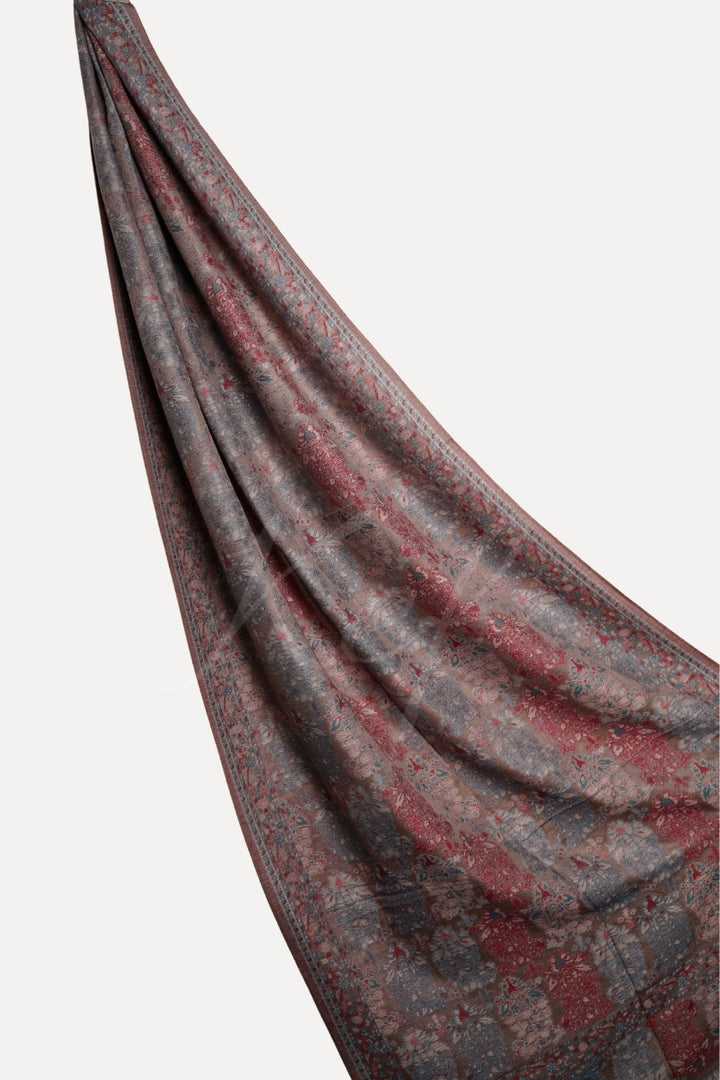 Printed Cashmere Echo Hijab - Rose Clay