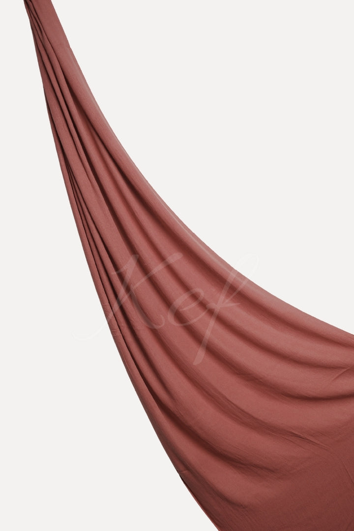 Plain Cashmere Hijab - Rosewood