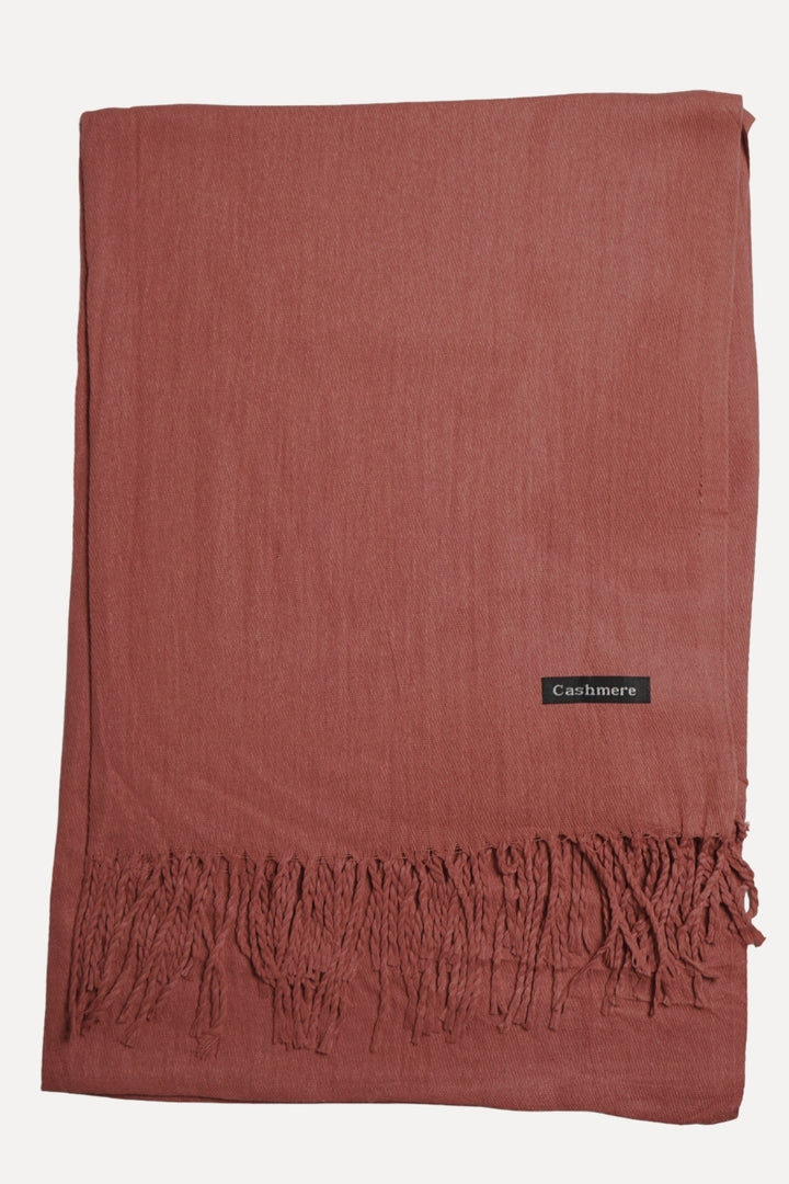Plain Cashmere Hijab - Rosewood