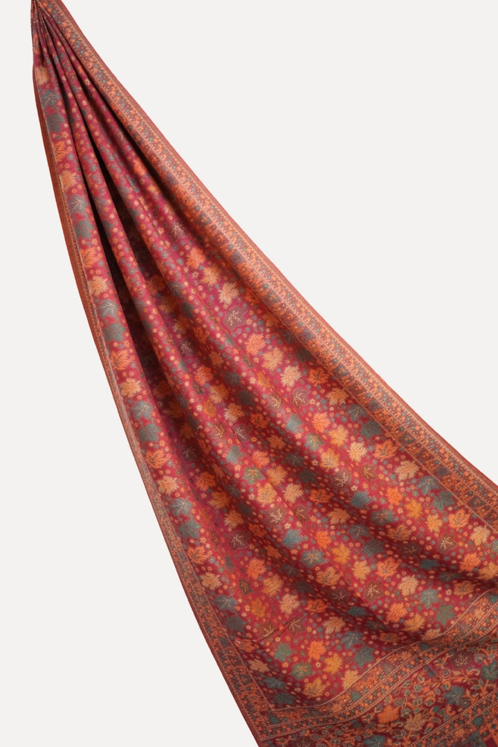 Printed Cashmere Classic Hijab - Rosewood Tones