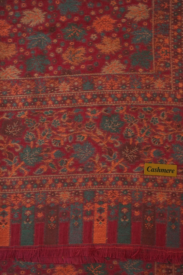 Printed Cashmere Classic Hijab - Rosewood Tones