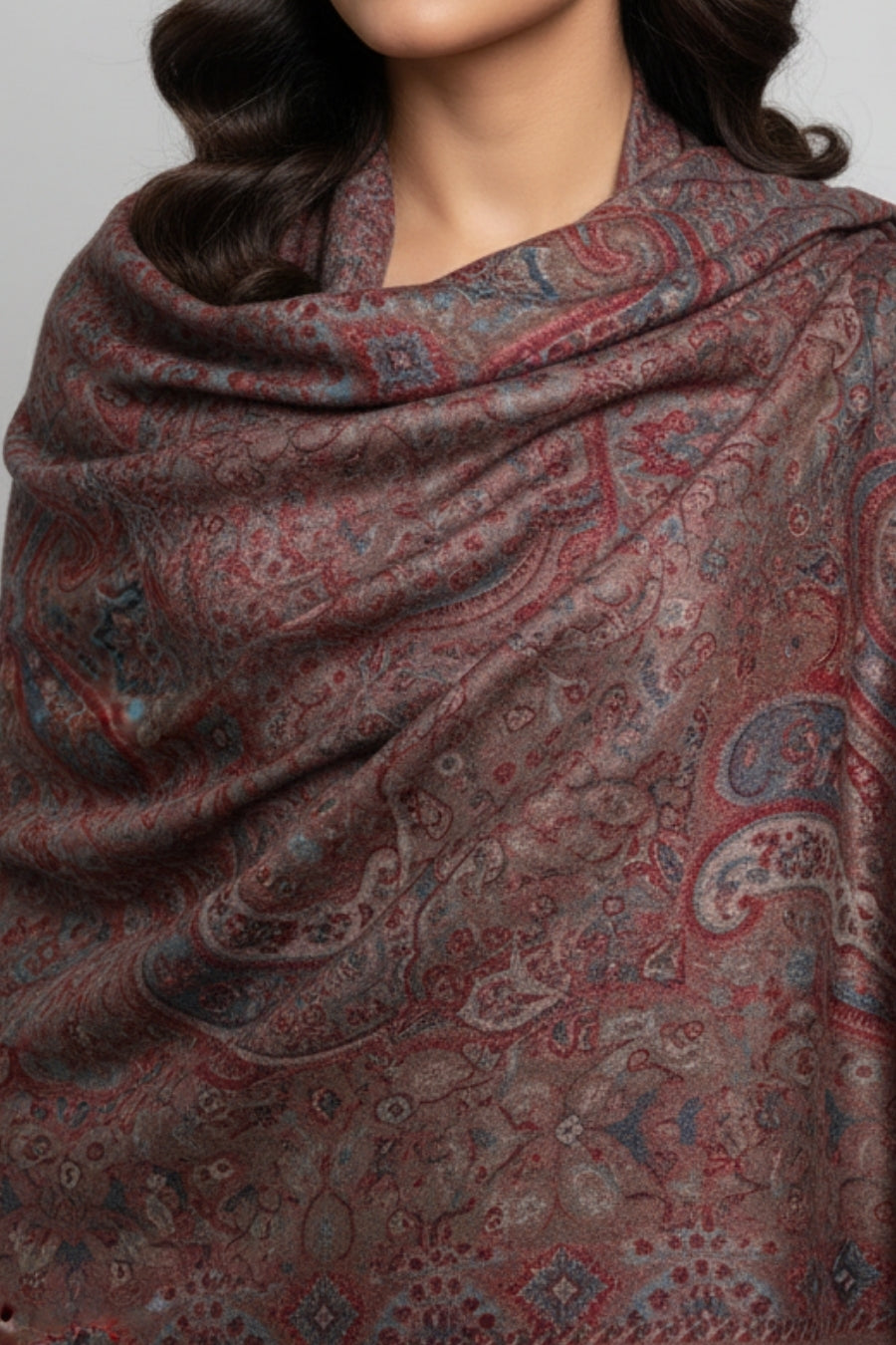 Printed Cashmere Nobel Hijab - Roswyn