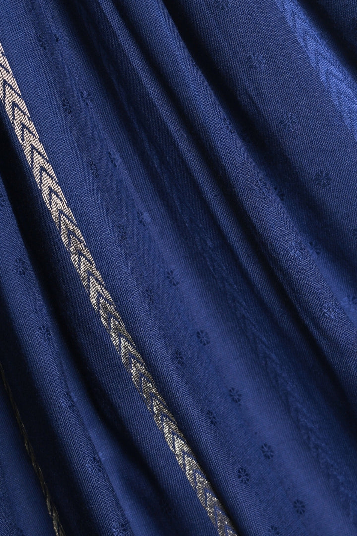 Golden Petal Lawn - Royal Blue