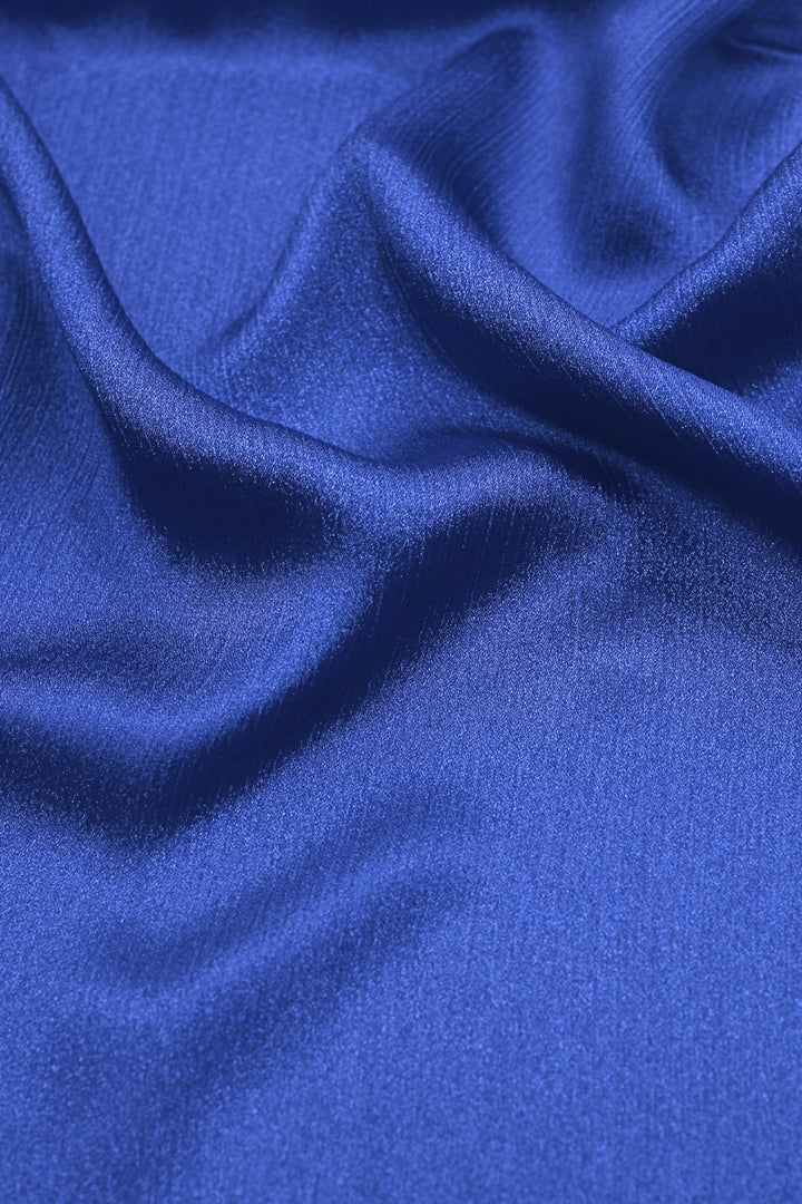 Crinkle Chiffon Hijab - Royal Blue (Shimmer)