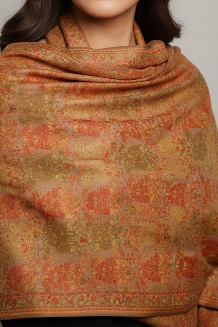 Printed Cashmere Echo Hijab - Royal Tapestry