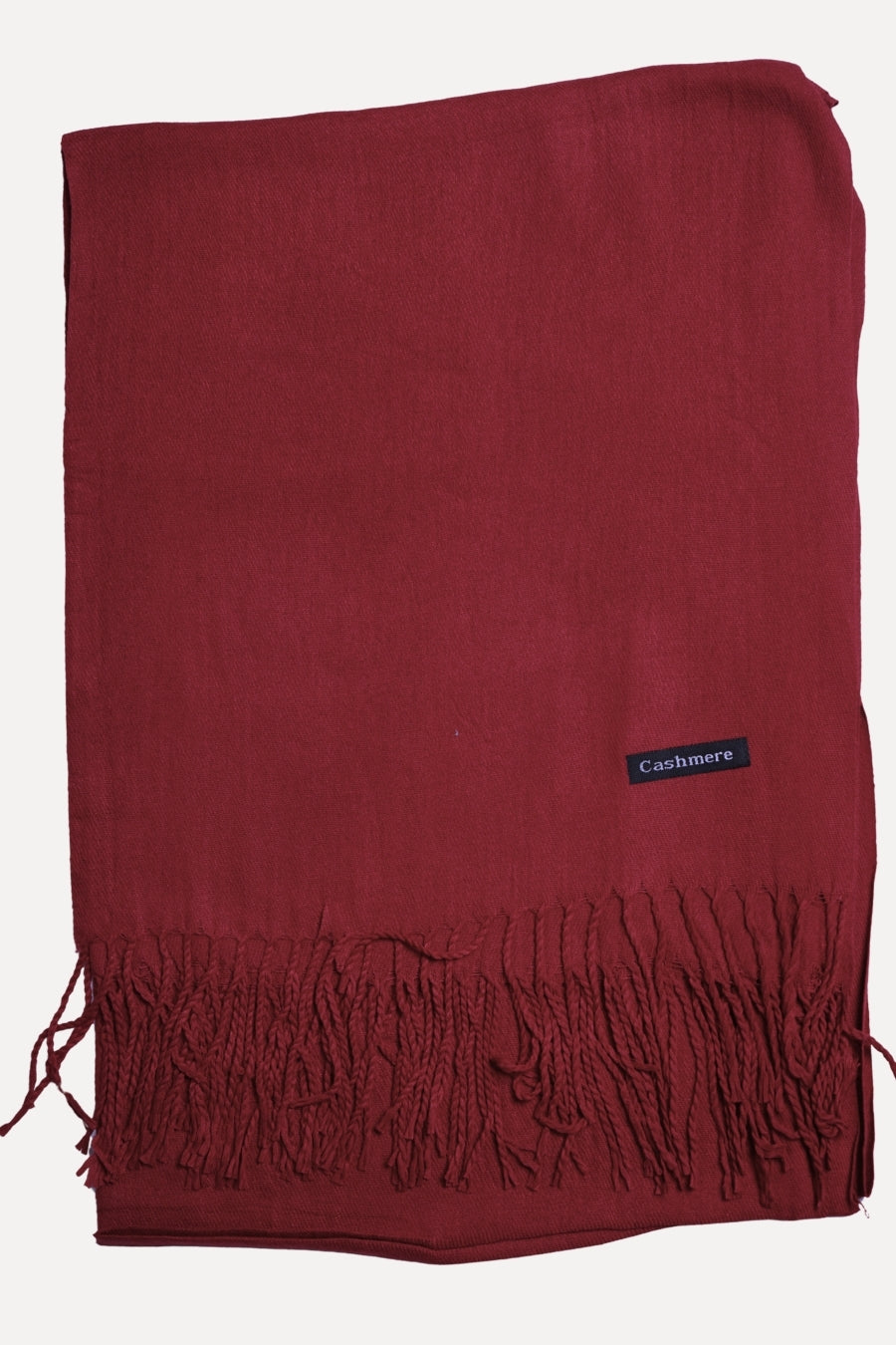 Plain Cashmere Hijab - Ruby Red