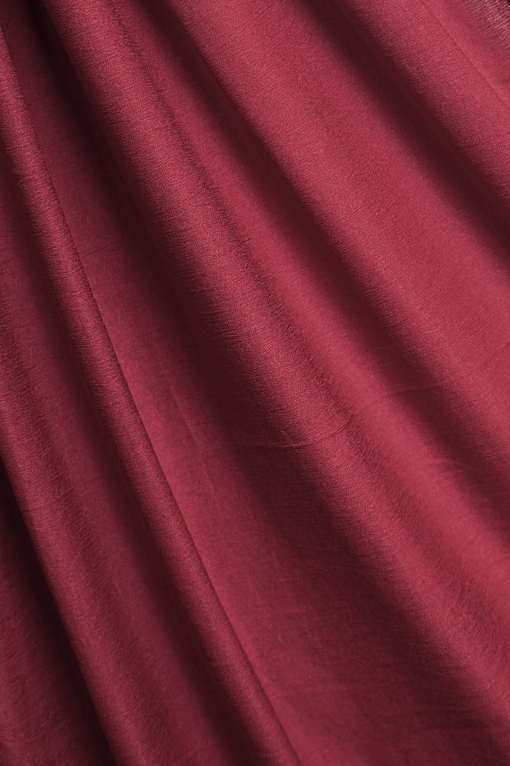 Crumpled Lawn Hijab - Ruby Red