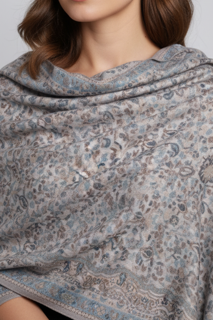 Printed Cashmere Twilight Hijab - Sable
