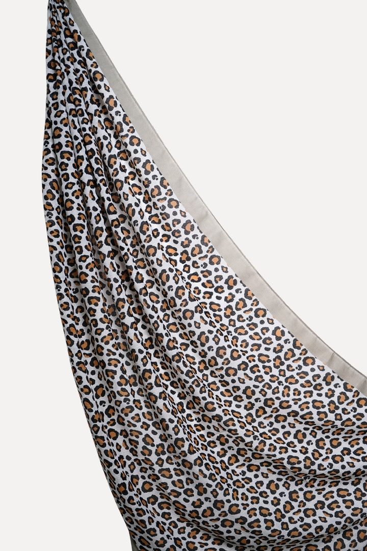 Printed Lawn Leopard - Saddle