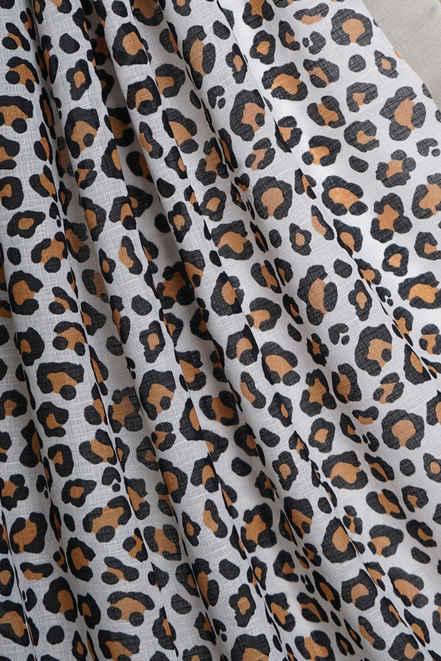 Printed Lawn Leopard - Saddle