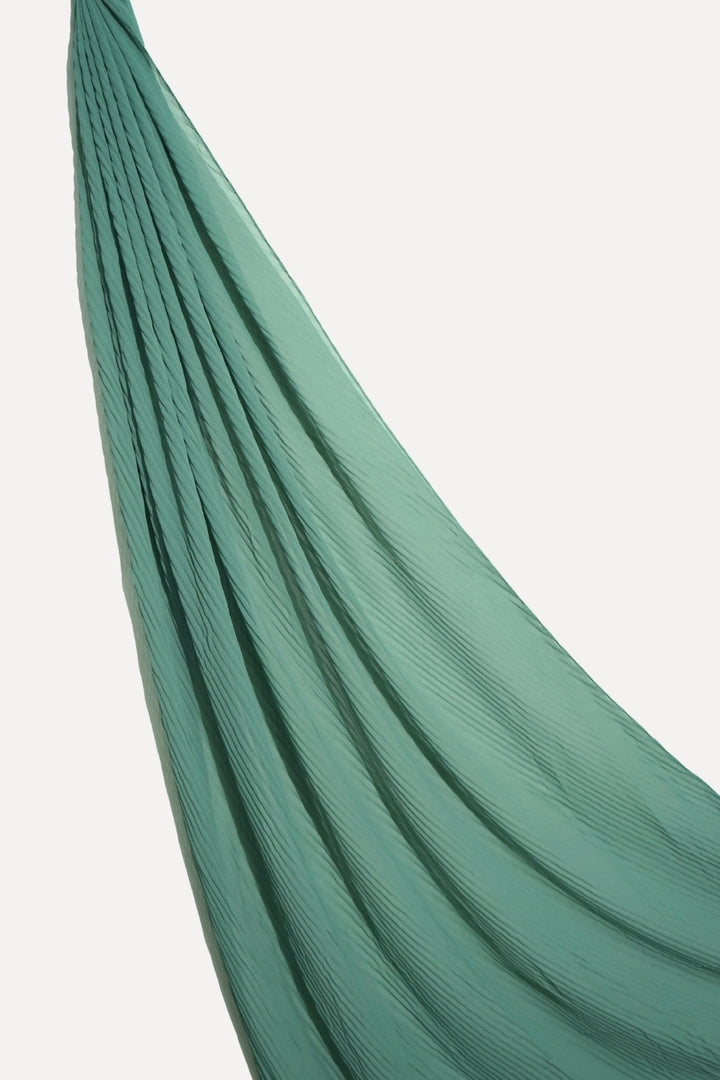 Crinkle Georgette Hijab - Sage