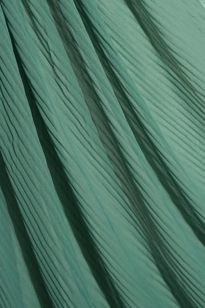 Crinkle Georgette Hijab - Sage