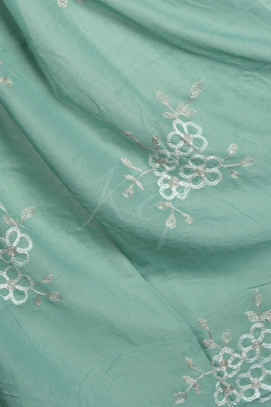 Alyssum Embroidery Lawn Hijab - Sage