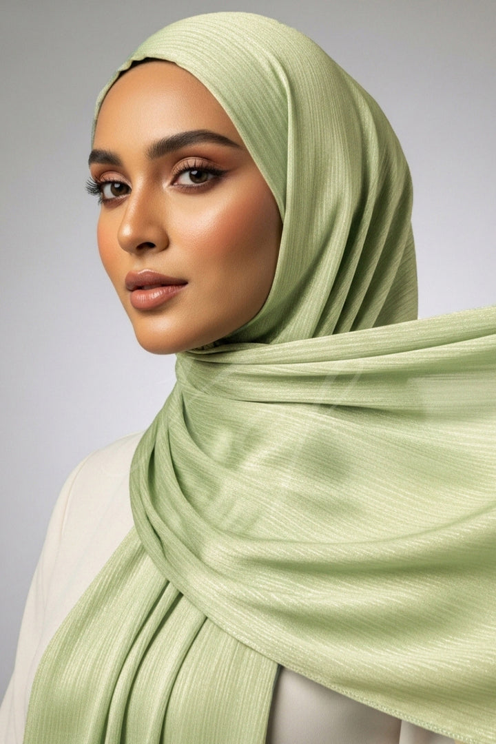 Luxe Chiffon Hijab - Sage