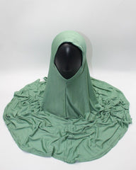 Kids Makhna Hijab - Sage (Age 12-15)