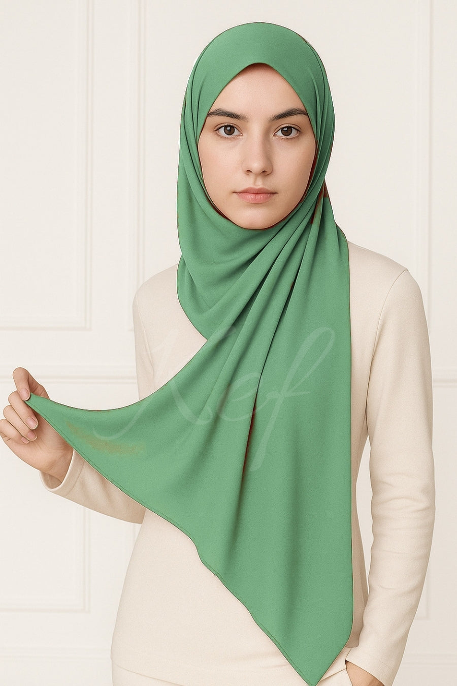 Georgette Hijab - Sage