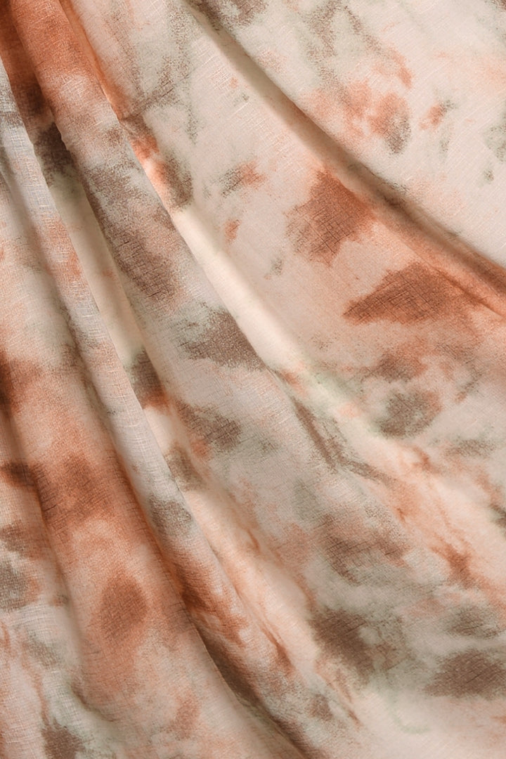 Tide Printed Lawn - Salmon