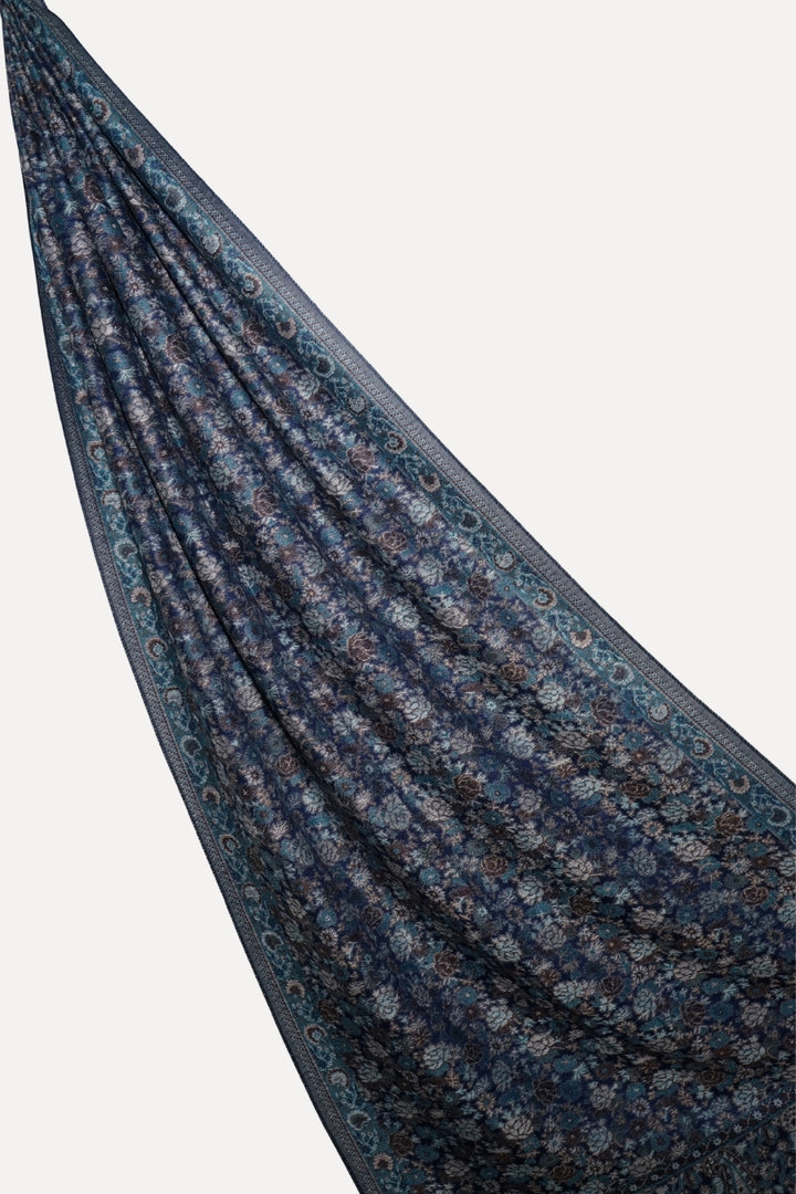 Printed Cashmere Legacy Hijab - Sapphire