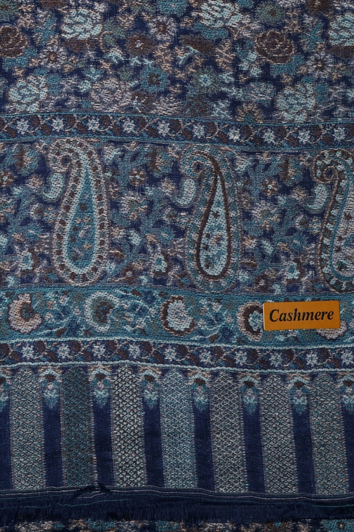 Printed Cashmere Legacy Hijab - Sapphire