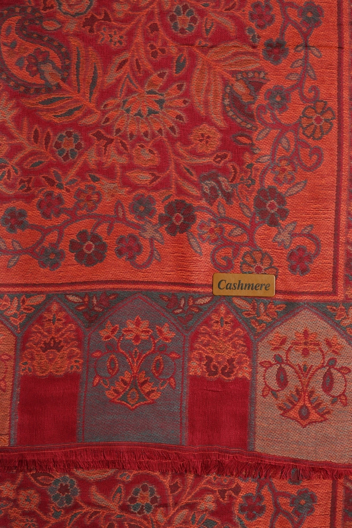 Printed Cashmere Lumia Hijab - Scarlet Earth